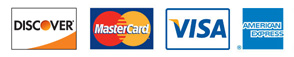 Discover - MasterCard - Visa - American Express